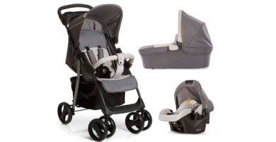 Hauck Shopper SLX Trio Set - Silla de paseo, capazo, sillita y grupo 0+, Negro/Gris, 2019