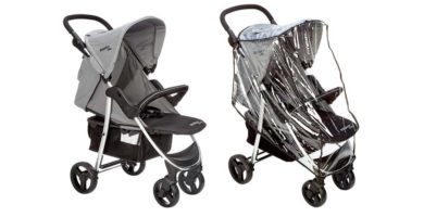 Silla de paseo Asalvo multifuncional, Gris, 2019